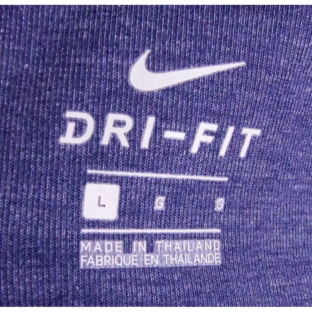 Nike Dri-Fit Mens Basketball Full-Zip Hoodie Navy Blue Large